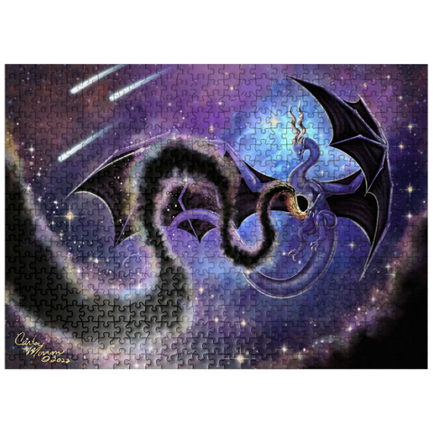 puzzleplate Night Weaver Dragon - Carla Morrow 500 Jigsaw Puzzle