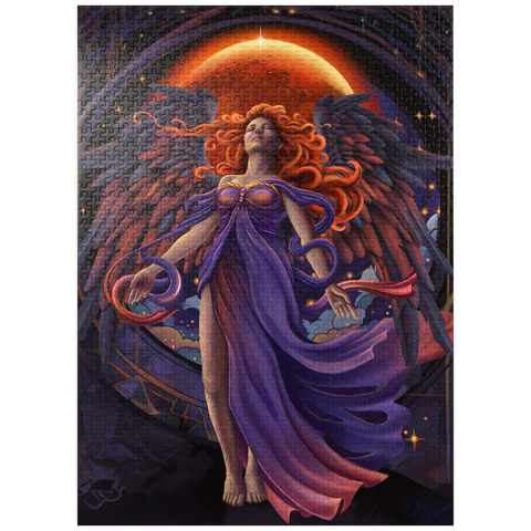 puzzleplate Lunar Veil Angel - Carla Morrow 1000 Jigsaw Puzzle