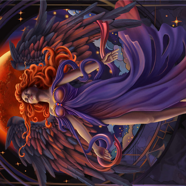 Lunar Veil Angel - Carla Morrow 1000 Jigsaw Puzzle 3D Modell