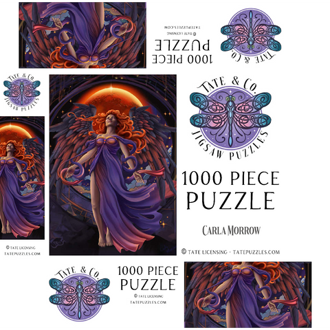 Lunar Veil Angel - Carla Morrow 1000 Jigsaw Puzzle box 3D Modell