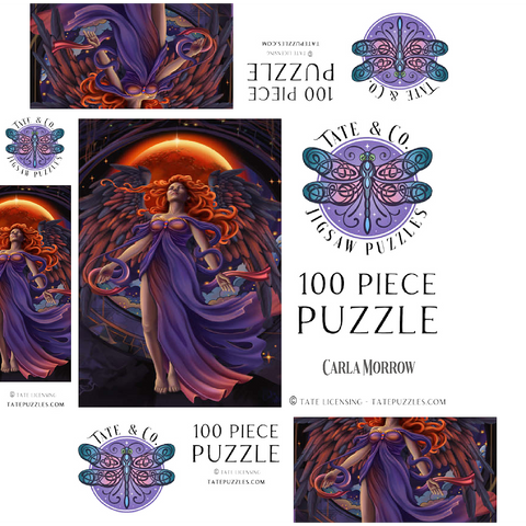 Lunar Veil Angel - Carla Morrow 100 Jigsaw Puzzle box 3D Modell