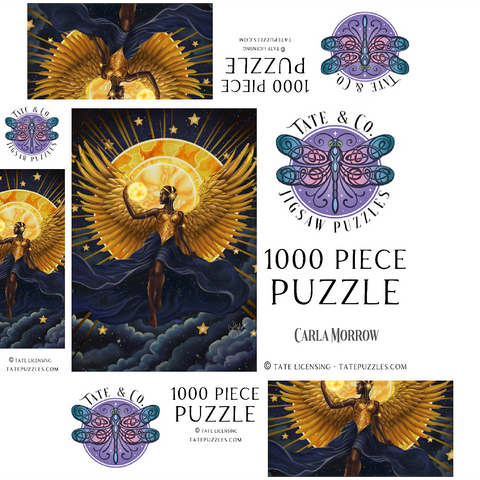 Solar Flame Angel - Carla Morrow 1000 Jigsaw Puzzle box 3D Modell