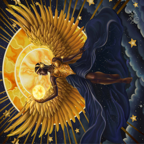 Solar Flame Angel - Carla Morrow 100 Jigsaw Puzzle 3D Modell