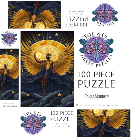 Solar Flame Angel - Carla Morrow 100 Jigsaw Puzzle box 3D Modell