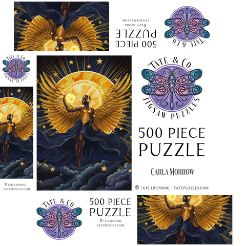 Solar Flame Angel - Carla Morrow 500 Jigsaw Puzzle box 3D Modell