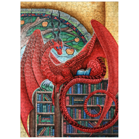 puzzleplate Watcher of Knowledge Dragon - Carla Morrow 500 Jigsaw Puzzle