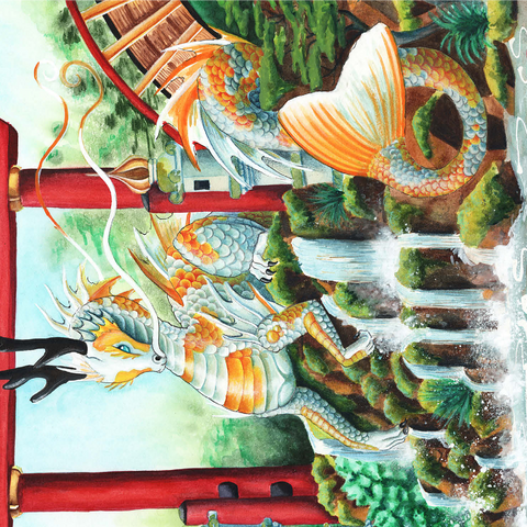 The Empress Dragon - Carla Morrow 1000 Jigsaw Puzzle 3D Modell