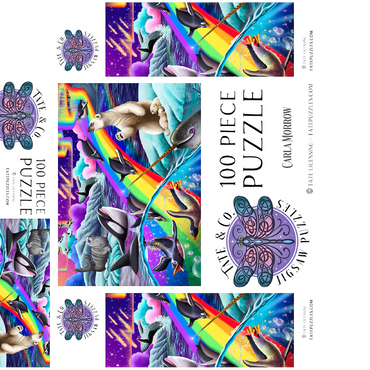 Arctic Fun - Carla Morrow 100 Jigsaw Puzzle box 3D Modell