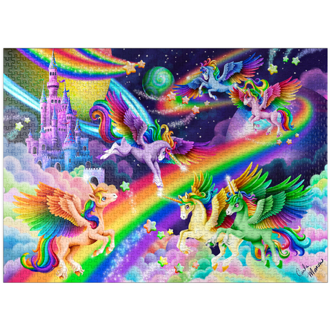 puzzleplate Rainbow Dreams Unicorns - Carla Morrow 1000 Jigsaw Puzzle