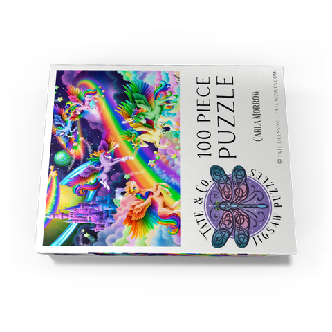 Rainbow Dreams Unicorns - Carla Morrow 100 Jigsaw Puzzle box view3