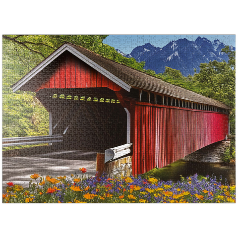 puzzleplate Covered Bridge Pass 1000 Jigsaw Puzzle