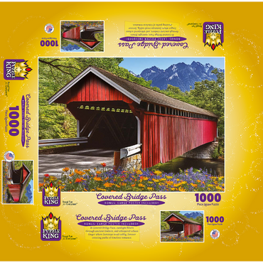 Covered Bridge Pass 1000 Jigsaw Puzzle box 3D Modell