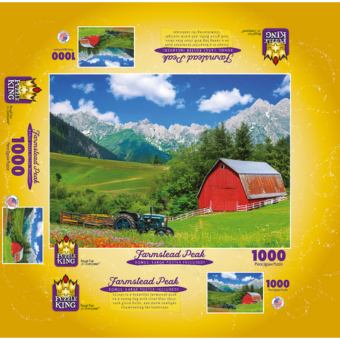 Farmstead Peak 1000 Jigsaw Puzzle box 3D Modell