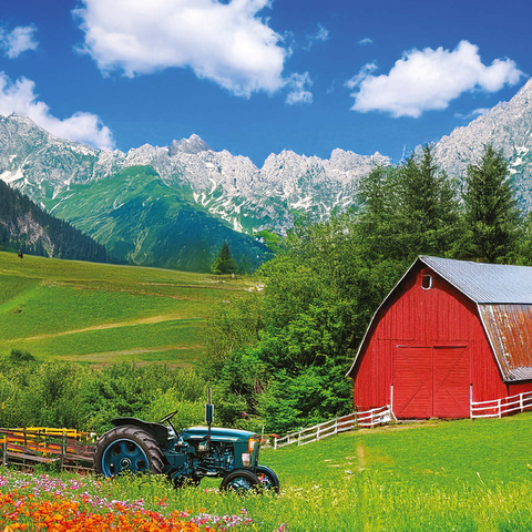 Farmstead Peak 500 Jigsaw Puzzle 3D Modell