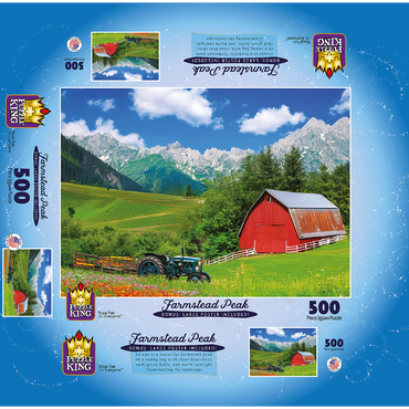 Farmstead Peak 500 Jigsaw Puzzle box 3D Modell