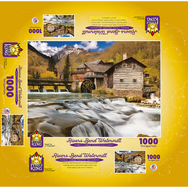 Rivers Bend Watermill 1000 Jigsaw Puzzle box 3D Modell