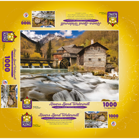 Rivers Bend Watermill 1000 Jigsaw Puzzle box 3D Modell