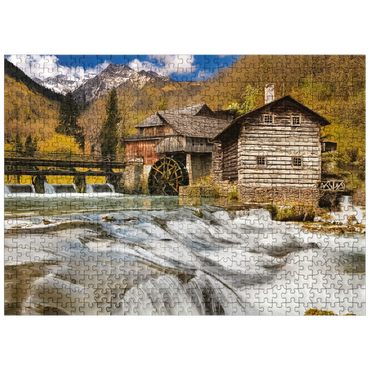 puzzleplate Rivers Bend Watermill 500 Jigsaw Puzzle