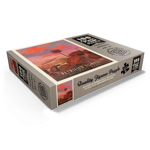 Petrified Forest National Park: Route 66, Vintage Poster 100 Jigsaw Puzzle box view1