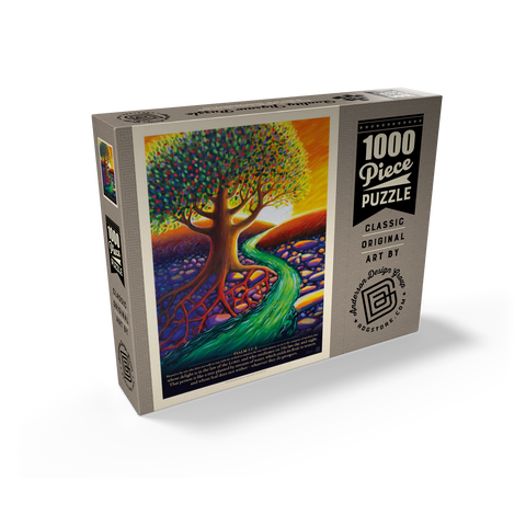 Psalm 1:1-3, Vintage Poster 1000 Jigsaw Puzzle box view2