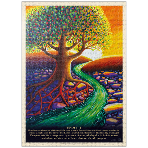 puzzleplate Psalm 1:1-3, Vintage Poster 1000 Jigsaw Puzzle