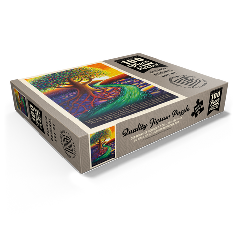 Psalm 1:1-3, Vintage Poster 100 Jigsaw Puzzle box view1