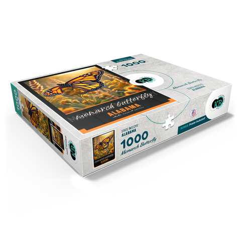 Alabama, Monarch Butterfly: State Insects Series 1000 Jigsaw Puzzle box view1
