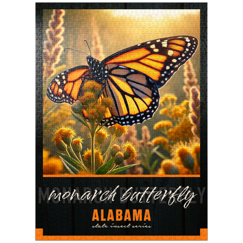 puzzleplate Alabama, Monarch Butterfly: State Insects Series 1000 Jigsaw Puzzle