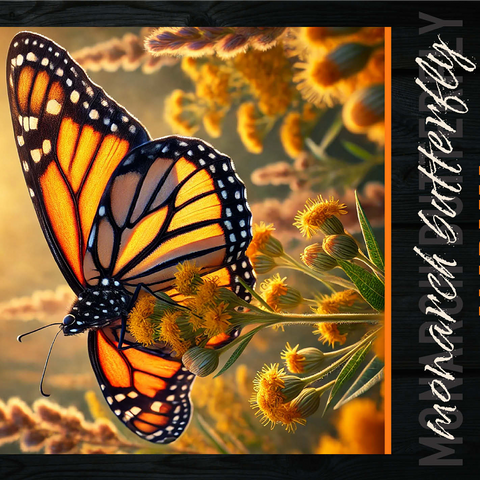 Alabama, Monarch Butterfly: State Insects Series 1000 Jigsaw Puzzle 3D Modell