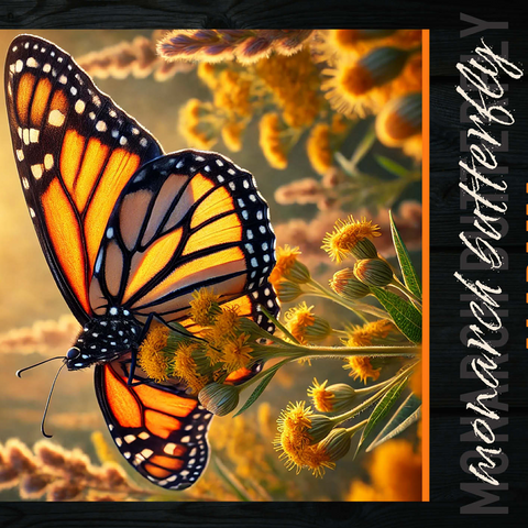 Alabama, Monarch Butterfly: State Insects Series 500 Jigsaw Puzzle 3D Modell
