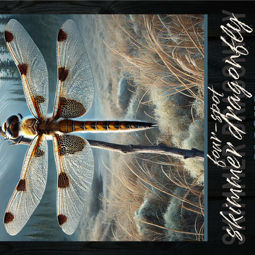 Alaska, Four-Spot Skimmer Dragonfly: State Insects Series 1000 Jigsaw Puzzle 3D Modell