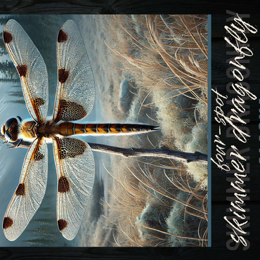 Alaska, Four-Spot Skimmer Dragonfly: State Insects Series 500 Jigsaw Puzzle 3D Modell