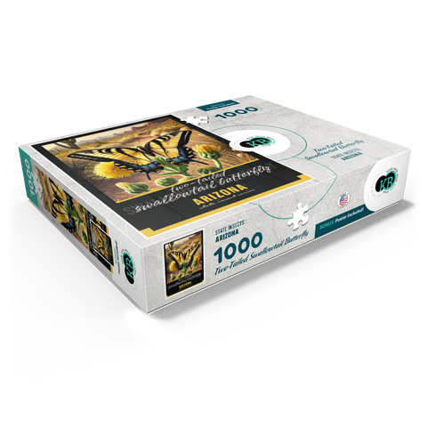 Arizona, Two-Tailed Swallowtail Butterfly: State Insects Series 1000 Jigsaw Puzzle box view1