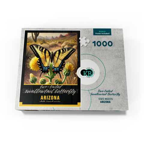 Arizona, Two-Tailed Swallowtail Butterfly: State Insects Series 1000 Jigsaw Puzzle box view3