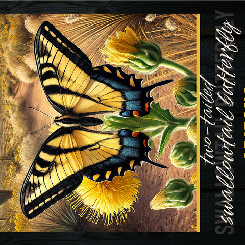 Arizona, Two-Tailed Swallowtail Butterfly: State Insects Series 1000 Jigsaw Puzzle 3D Modell