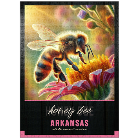 puzzleplate Arkansas, Honey Bee: State Insects Series 1000 Jigsaw Puzzle
