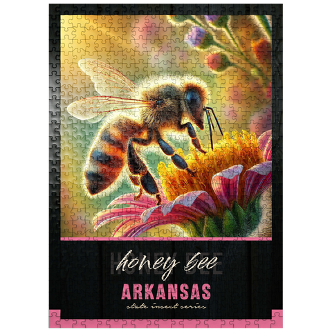 puzzleplate Arkansas, Honey Bee: State Insects Series 500 Jigsaw Puzzle