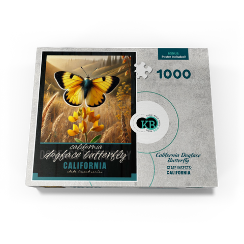 California, Dogface Butterfly: State Insects Series 1000 Jigsaw Puzzle box view3