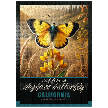 puzzleplate California, Dogface Butterfly: State Insects Series 500 Jigsaw Puzzle