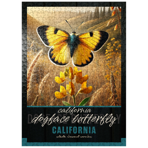 puzzleplate California, Dogface Butterfly: State Insects Series 500 Jigsaw Puzzle