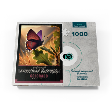 Colorado, Hairstreak Butterfly: State Insects Series 1000 Jigsaw Puzzle box view3