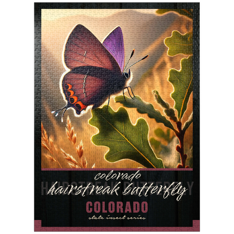 puzzleplate Colorado, Hairstreak Butterfly: State Insects Series 1000 Jigsaw Puzzle