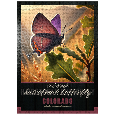 puzzleplate Colorado, Hairstreak Butterfly: State Insects Series 500 Jigsaw Puzzle