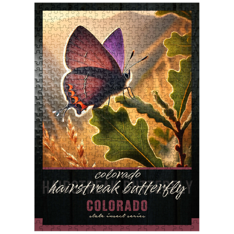 puzzleplate Colorado, Hairstreak Butterfly: State Insects Series 500 Jigsaw Puzzle