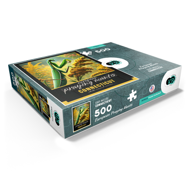 Connecticut, European Praying Mantis: State Insects Series 500 Jigsaw Puzzle box view1