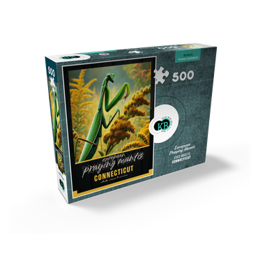 Connecticut, European Praying Mantis: State Insects Series 500 Jigsaw Puzzle box view2