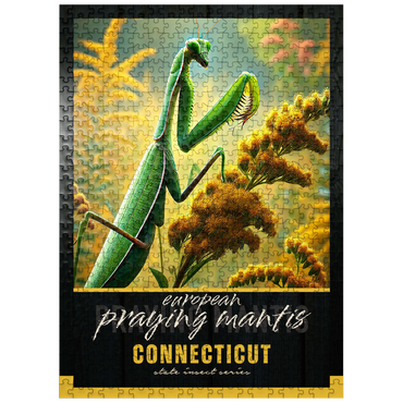 puzzleplate Connecticut, European Praying Mantis: State Insects Series 500 Jigsaw Puzzle