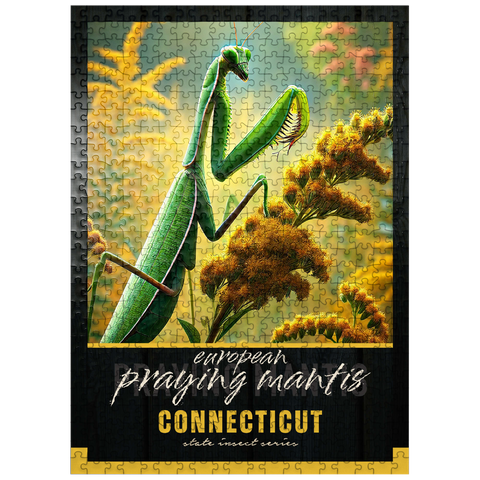 puzzleplate Connecticut, European Praying Mantis: State Insects Series 500 Jigsaw Puzzle
