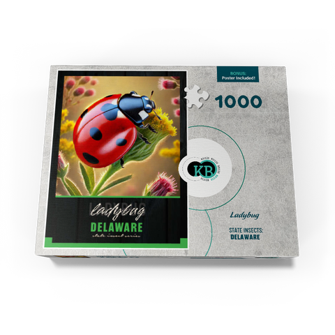 Delaware, Ladybug: State Insects Series 1000 Jigsaw Puzzle box view3