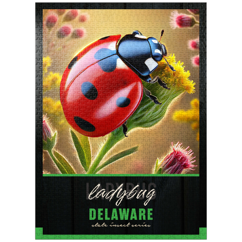 puzzleplate Delaware, Ladybug: State Insects Series 1000 Jigsaw Puzzle